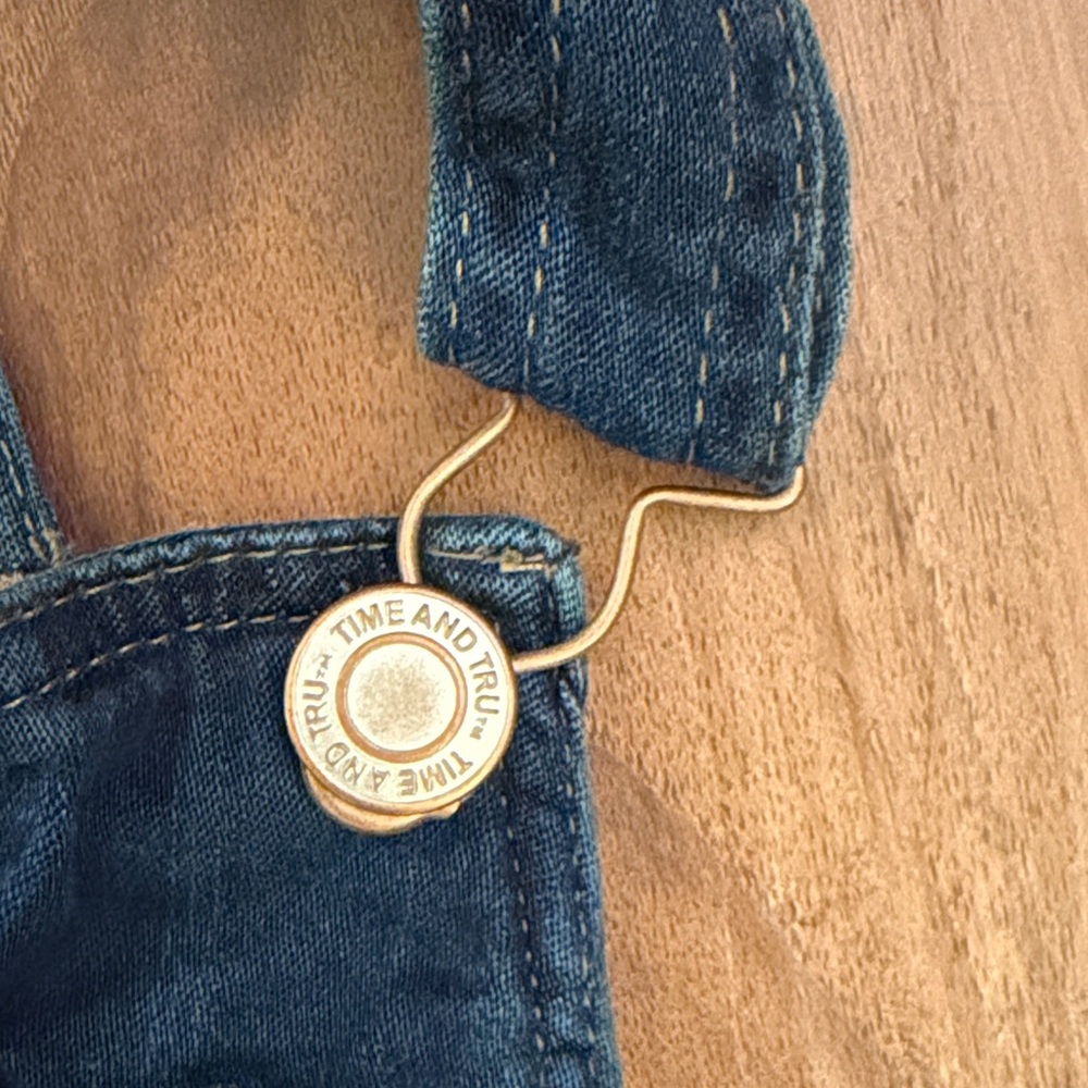 Time and Tru Dark Blue Denim Jumpsuit - Picture 5 of 8